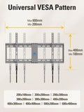 TV Wall Mount for Most 37-75 Inch Max VESA 600x400mm, 132lbs MD2968-LK