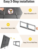 TV Wall Mount for Most 37-75 Inch Max VESA 600x400mm, 132lbs MD2968-LK