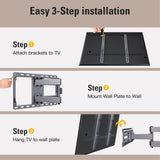 TV Wall Mount Swivel and Tilt, Full Motion for 32-65 Inch  MD2581