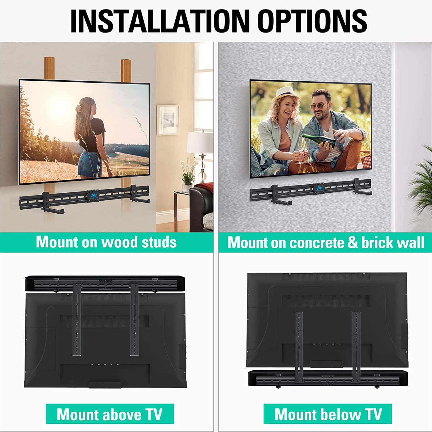 soundbar mount offers installation options 