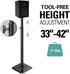 height adjustable speaker stands from 33''-42''