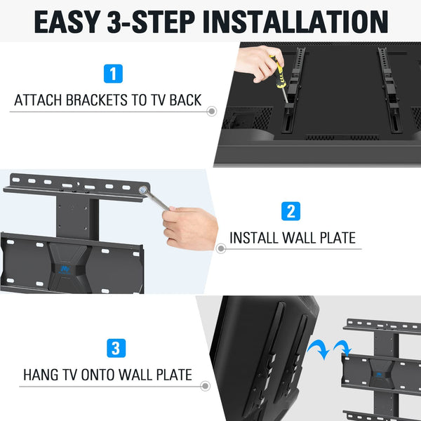 easy 3 step installation with all neccessary screws included