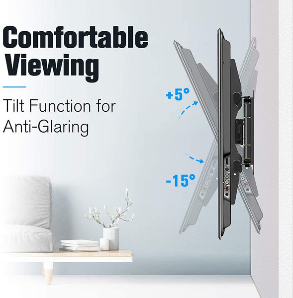 tilts the screen up or down to reduce glare and get a comfortable viewing