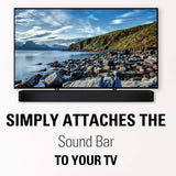 simply attaches the soundbar to your TV