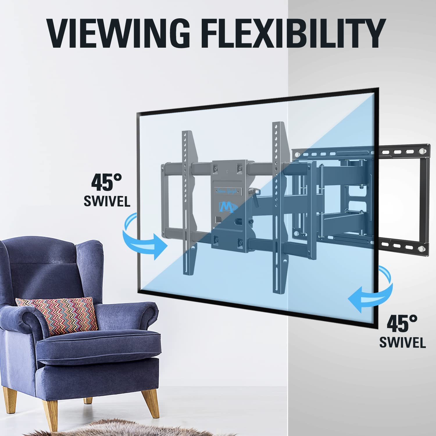 swivel TV mount for flexible viewing