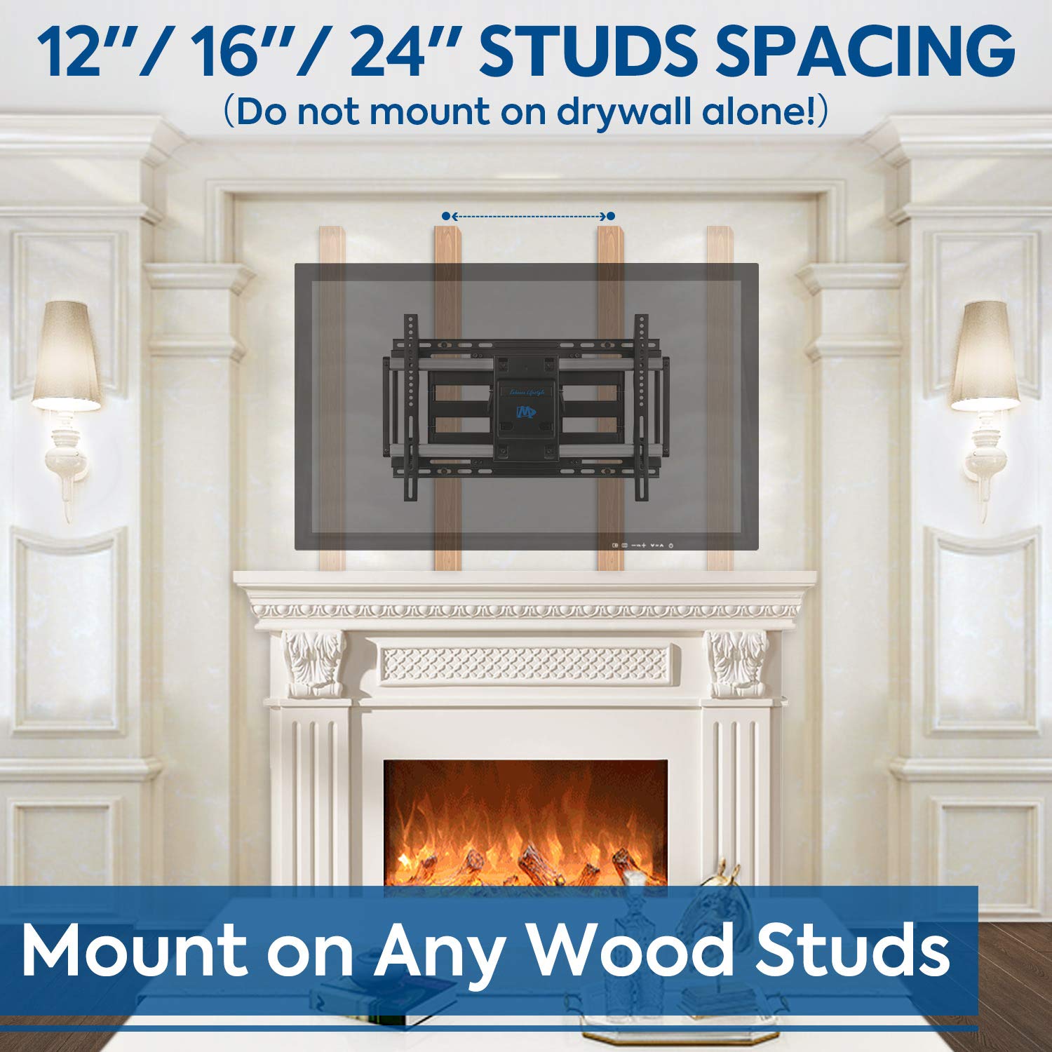 Full motion TV mount for 42-70 inch LG, Sony, Sumsung LED TVs-1