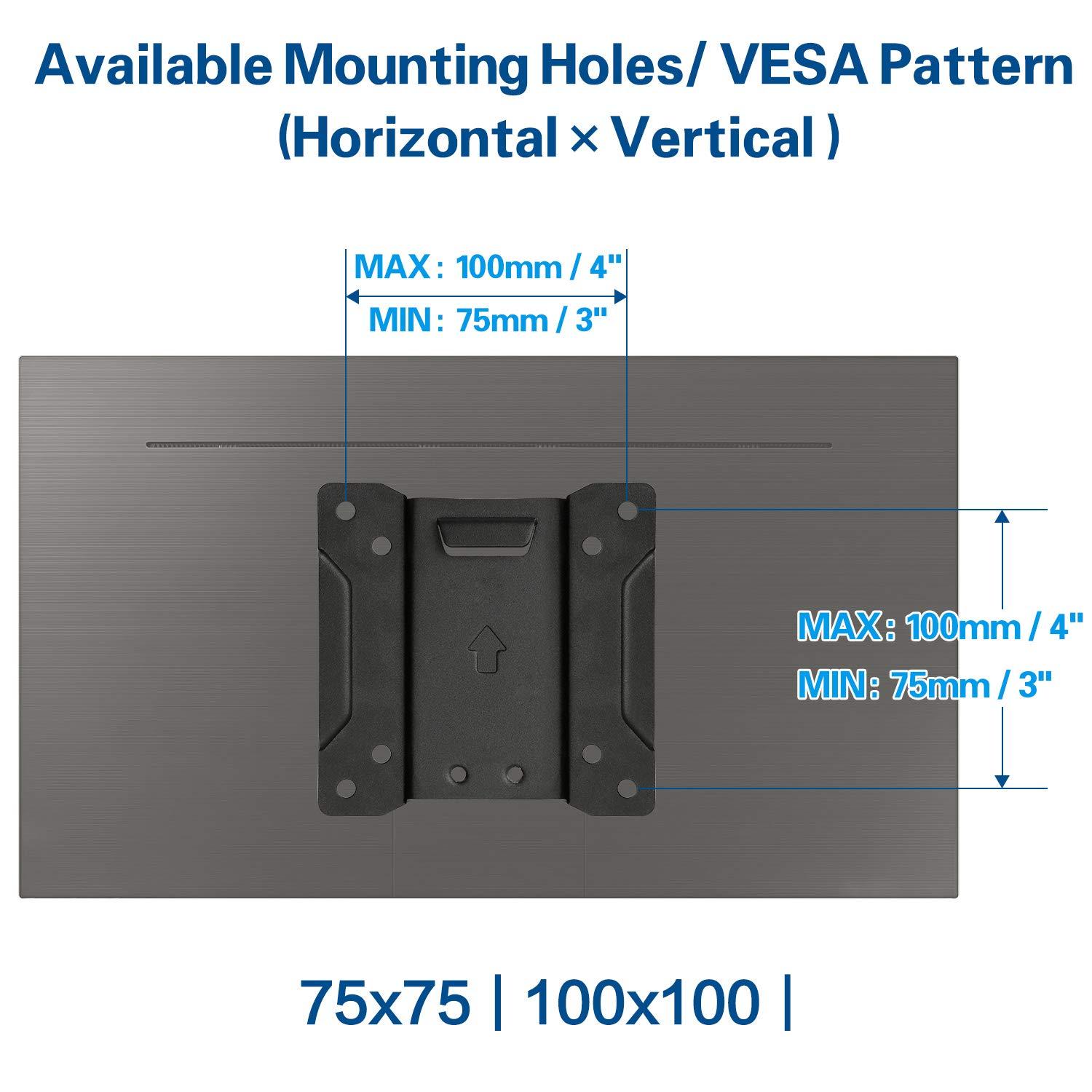 VESA 75x75 100x100 rv trailer TV mount