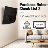 large TV mount loads up to 132 lbs