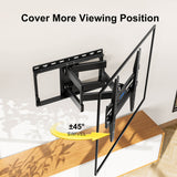 Mounting Dream MD2380 swivels the TV left or right to cover more viewing angles