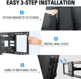 it is easy to install the large TV mount MD2298-XL