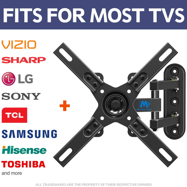Mounting Dream full motion RV/Trailer TV mount for 17-39 inch Sony, LG, Sumsung, TCL, Sharp, Tashiba TVs