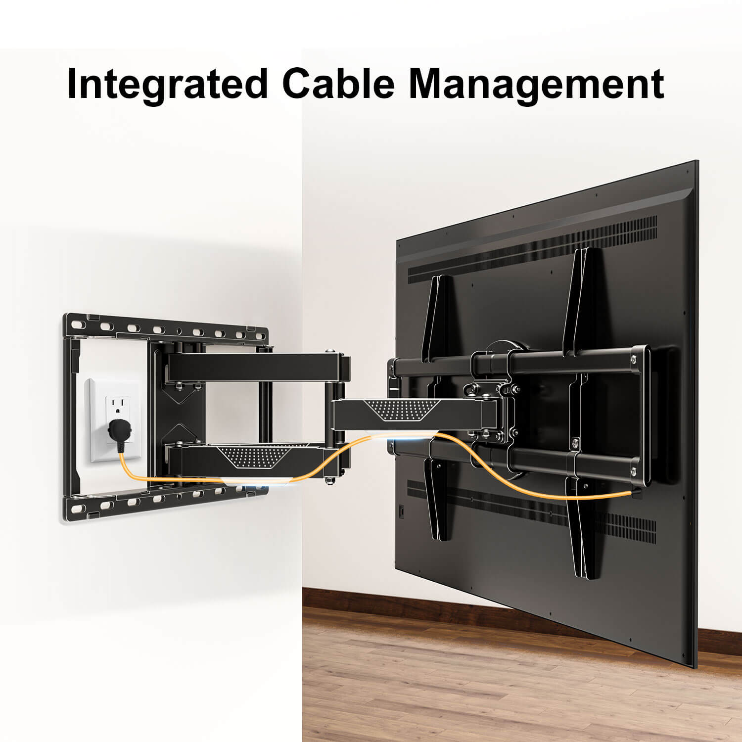 75 inch TV mount with integrated cable management